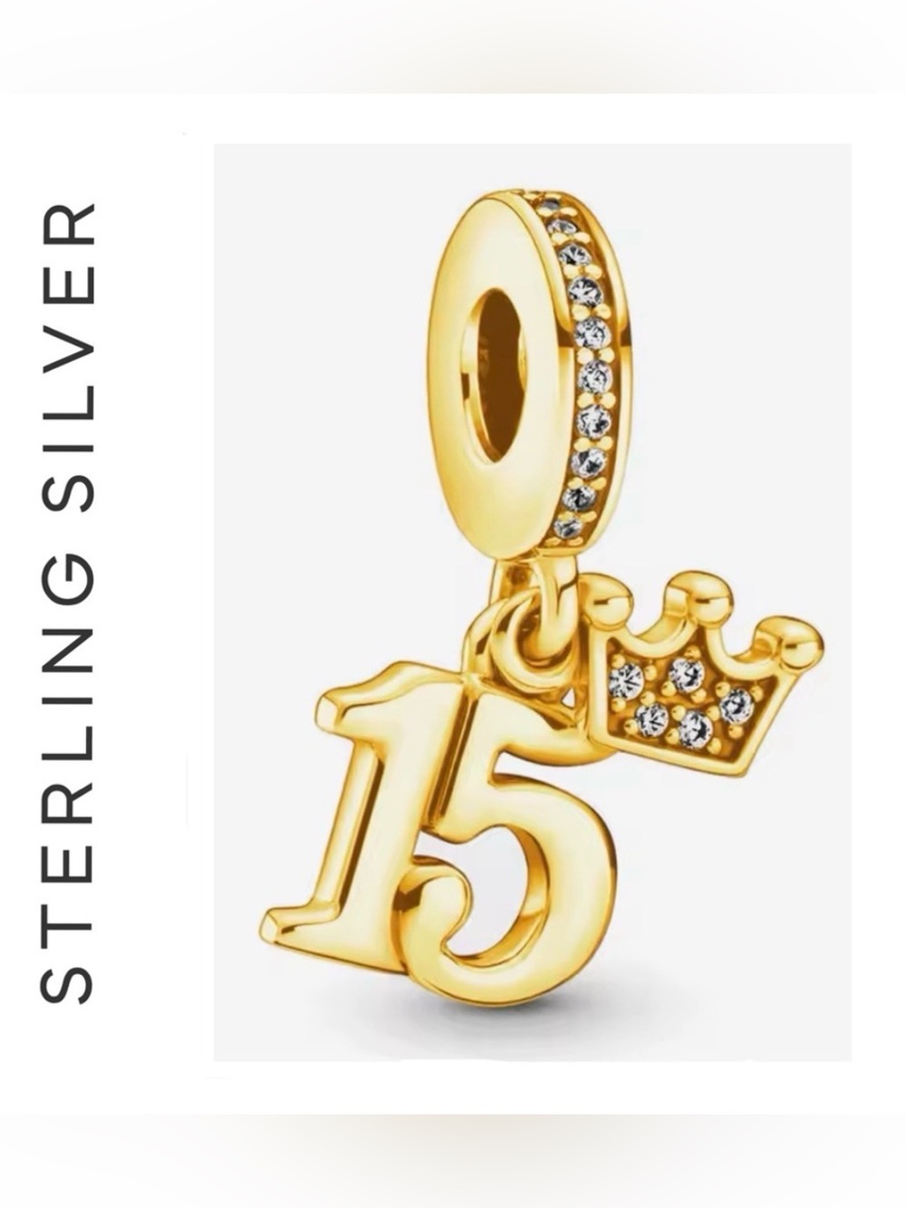 🌟🌟 14K Gold Plated #15 Dangle Charm